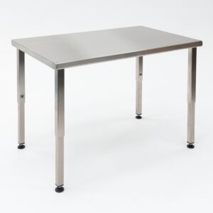 Vibration Isolated Table; 36" W x 30" D, 304 Stainless Steel Top, Adjustable, for Universal Hood