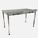 Work Station, Vibration-Free; 304 Stainless Steel, Solid Top, 48