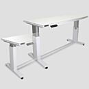 Work Station, Cleanroom, ErgoHeight; Non-Dissipative Laminate, Solid Top, 48