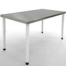 Work Station; 304 Stainless Steel, Solid Top, 72