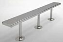 BioSafe® Gowning Bench; 304 Stainless Steel, Solid Top, 72