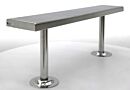 BioSafe® Gowning Bench; 304 Stainless Steel, Solid Top, 36