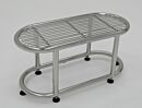 Gowning Bench; 304 Stainless Steel, Tubular Top, 36