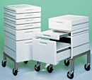 Mobile Drawers; Roll-around System; ABS Plastic