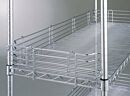 Shelf Ledge for Wire Shelves; Chrome-Plated Steel, 1
