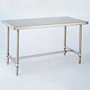 Table, Cleanroom; 304 Stainless Steel, Solid Top, 96
