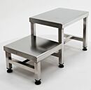 Dual-Level Gowning Bench; 304 Stainless Steel, 36