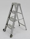 Folding Ladder; 3 Steps, 304 or 316 Stainless Steel, 19.5