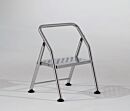 Step Stool; 1 Step, 304 or 316 Stainless Steel, 17