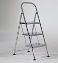 Step Stool; Diamond Plated, 3 Steps, 304 or 316 Stainless Steel, 18