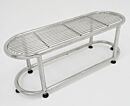 Gowning Bench; 316L Stainless Steel, Tubular Top, 48