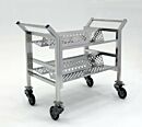 BioSafe® Cleanroom Cart; Wafer Boxes, 304 Stainless Steel, 51.5