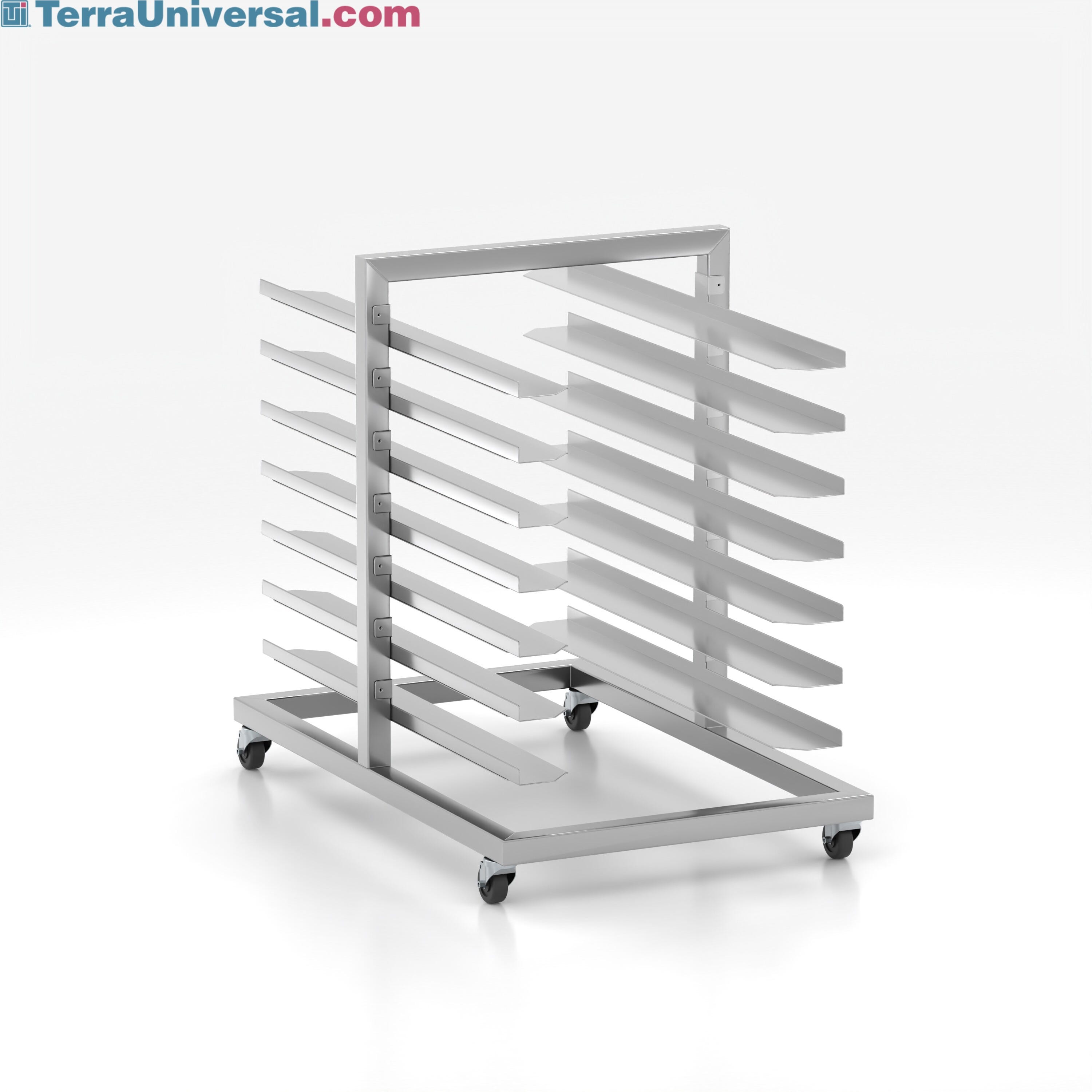 Multiple Purpose Storage Mobile Storage Rack; Multi-Use, 304 or 316L SS, 31.25