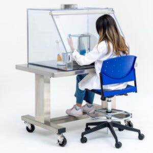 Benchtop design allows comfortable seated operation which provides an ergonomic working position for detailed tasks  |  5052-03 displayed