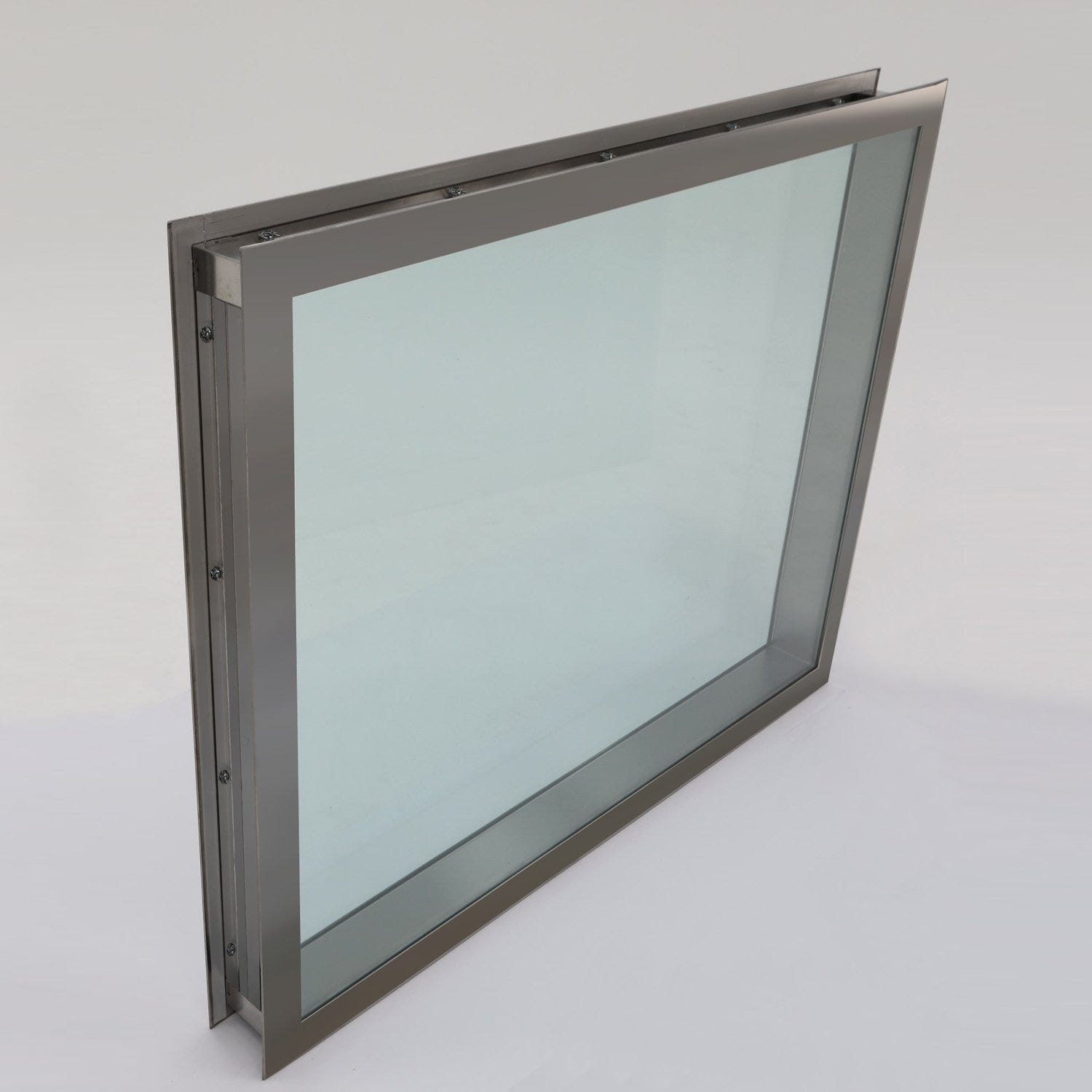 Window, Double-Pane, Flush-Mount 304 SS Frame, Polycarbonate…