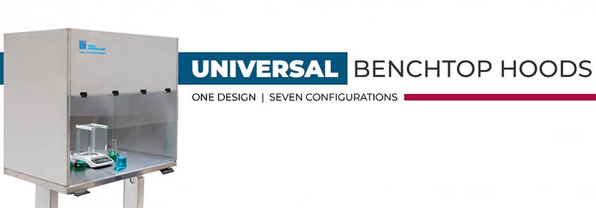BioSafe® Universal Benchtop Flow Hood Features Comparison | 7 Configurations, One Flow Hood