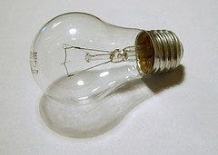 Generic incandescent light bulb photo