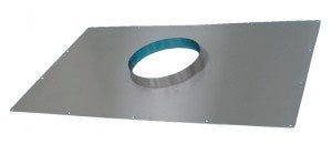 Flange adapter panel for ducting
