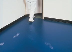 Terra Universal Cleanroom Floor Mat with footprints