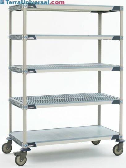 MetroMax iQ Open Bottom Mobile Shelving